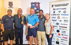 BEST THEMED HOLE SPONSORED BY ACRA Best Themed Hole Left to right: Jason Tucker, Ivan De Jager, Mbasa Dlilanga, Lisa Ebing
