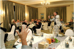 Gino Fabbri:
Entertainer & MC had the members enjoying themselves and kept our attention throughout the evening.